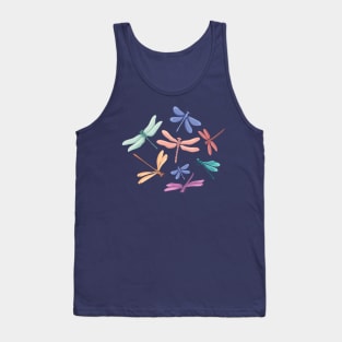 Multi-colored magical dragonflies from a magical forest Tank Top